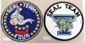 U.S. Navy, Sammlung Ärmelabzeichen, auf Karton getackert