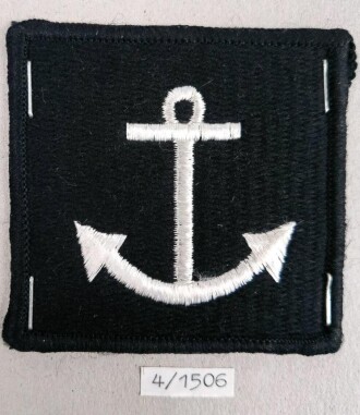U.S. Navy, Sammlung Ärmelabzeichen, auf Karton getackert