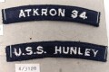 U.S. Navy, Sammlung Ärmelabzeichen, auf Karton getackert