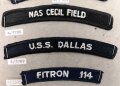 U.S. Navy, Sammlung Ärmelabzeichen, auf Karton getackert