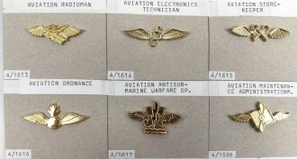 U.S. Navy, Sammlung verschiedener Abzeichen zum Anstecken