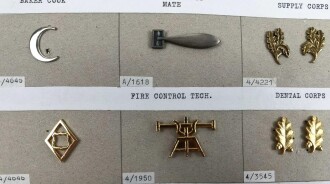 U.S. Navy, Sammlung verschiedener Abzeichen zum Anstecken