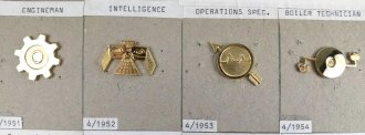 U.S. Navy, Sammlung verschiedener Abzeichen zum Anstecken
