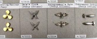 U.S. Navy, Sammlung verschiedener Abzeichen zum Anstecken