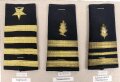 U.S. Navy, Sammlung verschiedener Schulterklappen Überschübe, auf Karton getackert