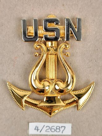 U.S. Navy / Musikkorps, einzelnes Schulterstück, ein...