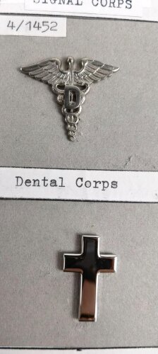 U.S. Army, Sammlung verschiedener Abzeichen " Waffengattungsabzeichen für Offiziere ab circa 1950 "