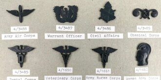 U.S. Army, Sammlung verschiedener Abzeichen "...
