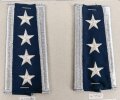 U.S. Air Force, Sammlung Schulterklappen Überschübe, auf Karton getackert