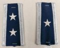 U.S. Air Force, Sammlung Schulterklappen Überschübe, auf Karton getackert