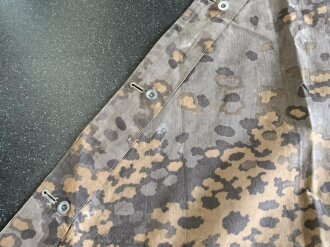 Tarnzeltbahn für Angehörige der Waffen SS. Farbfrisches, getragenes Stück