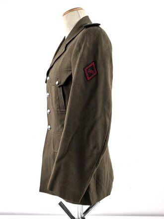 Frankreich, Uniformjacke und Hose eines Angehörigen im 2. Armeekorps. Guter Zustand, die Jacke datiert 1975