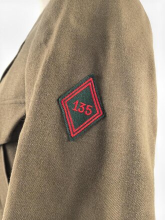 Frankreich, Uniformjacke und Hose eines Angehörigen im 2. Armeekorps. Guter Zustand, die Jacke datiert 1975