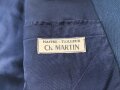 Frankreich, Jacke und Hose blau mit original vernähten Effekten. Alter unbekannt.