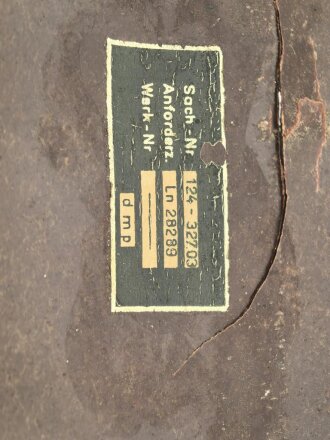 Luftwaffe, Umformer U-102 A-1, Ln 28285. Zum Teil überlackiert, Funktion nicht geprüft