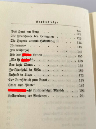 "Mit Hitler in die Macht" datiert 1935, 209 Seiten, DIN A5 mit eigenhändiger Widmung von Otto Dietrich