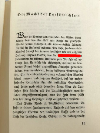 "Mit Hitler in die Macht" datiert 1935, 209 Seiten, DIN A5 mit eigenhändiger Widmung von Otto Dietrich