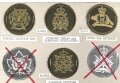 Canada Army, Sammlung Abzeichen/ Ärmelabzeichen Heer, auf Karton getackert