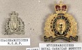 Canada Polizei, Sammlung Abzeichen/ Ärmelabzeichen und Kragenabzeichen, auf Karton getackert