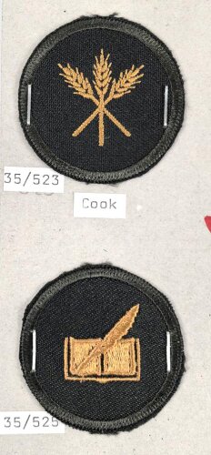 Canada Army, Sammlung Tätigkeitsabzeichen für...