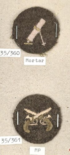 Canada Army, Sammlung Tätigkeitsabzeichen für...