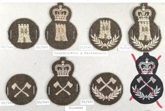 Canada Army, Sammlung Tätigkeitsabzeichen für...
