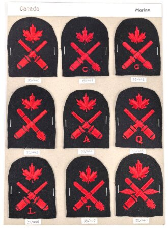 Canada Marine, Sammlung Abzeichen/ Ärmelabzeichen,...