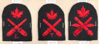 Canada Marine, Sammlung Abzeichen/ Ärmelabzeichen, auf Karton getackert