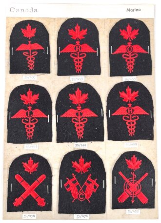 Canada Marine, Sammlung Abzeichen/ Ärmelabzeichen,...