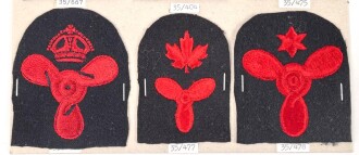Canada Marine, Sammlung Abzeichen/ Ärmelabzeichen, auf Karton getackert
