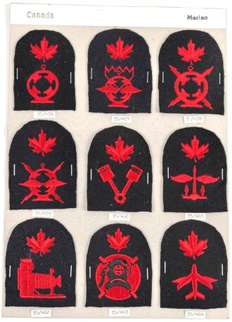 Canada Marine, Sammlung Abzeichen/ Ärmelabzeichen,...