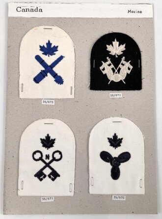 Canada Marine, Sammlung Abzeichen/ Ärmelabzeichen,...