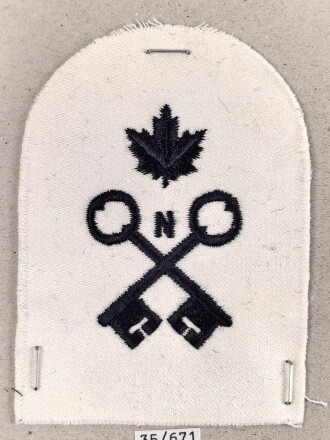 Canada Marine, Sammlung Abzeichen/ Ärmelabzeichen, auf Karton getackert