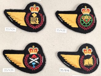 Canada Luftwaffe, Sammlung Abzeichen, auf Karton getackert