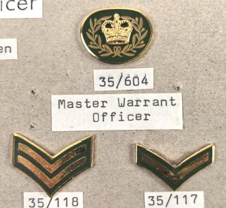 Canada Heer, Sammlung Abzeichen/ Ärmelabzeichen, auf Karton getackert