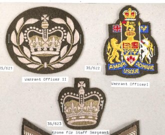 Canada Heer, Sammlung Abzeichen/ Ärmelabzeichen, auf...