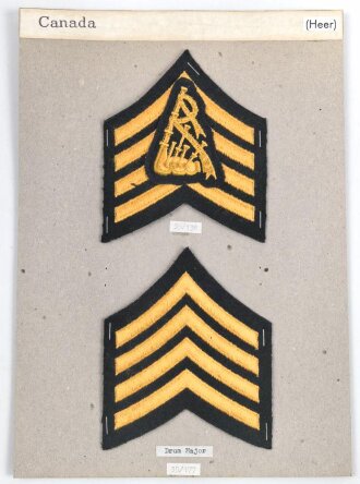Canada Heer, Sammlung Abzeichen/ Ärmelabzeichen, auf...