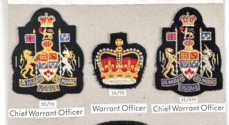 Canada Heer, Sammlung Abzeichen/ Ärmelabzeichen, auf...