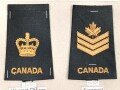 Canada Heer, Sammlung Rangabzeichen, auf Karton getackert