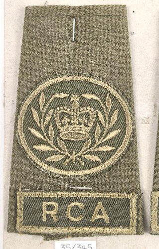 Canada Heer, Sammlung Rangabzeichen, auf Karton getackert