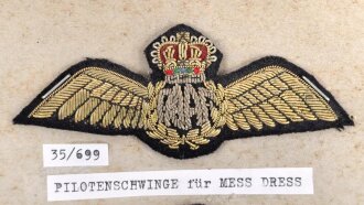 Canada Luftwaffe, Sammlung Pilotenschwingen, auf Karton...