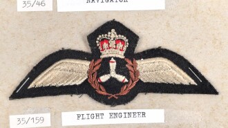 Canada Luftwaffe, Sammlung Pilotenschwingen, auf Karton getackert