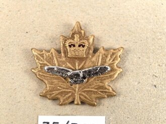 Canada Luftwaffe, Sammlung Abzeichen/ Mützenabzeichen, auf Karton getackert
