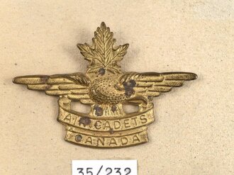 Canada Luftwaffe, Sammlung Abzeichen/ Mützenabzeichen, auf Karton getackert