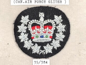 Canada Luftwaffe, Sammlung Abzeichen/ Ärmelabzeichen, auf Karton getackert