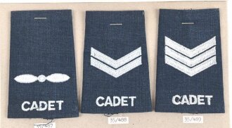 Canada Luftwaffe, Sammlung Rangabzeichen, auf Karton...