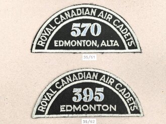 Canada Luftwaffe, Sammlung Abzeichen/ Ärmelabzeichen, auf Karton getackert