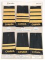 Canada Marine, Sammlung Rangabzeichen, auf Karton getackert