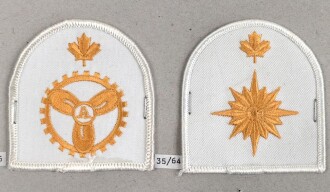 Canada Marine, Sammlung Ärmelabzeichen, auf Karton getackert