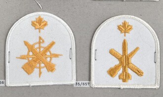 Canada Marine, Sammlung Ärmelabzeichen, auf Karton getackert